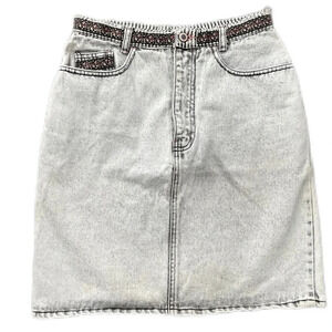 Very Rare vintage Major Damage denim skirt.